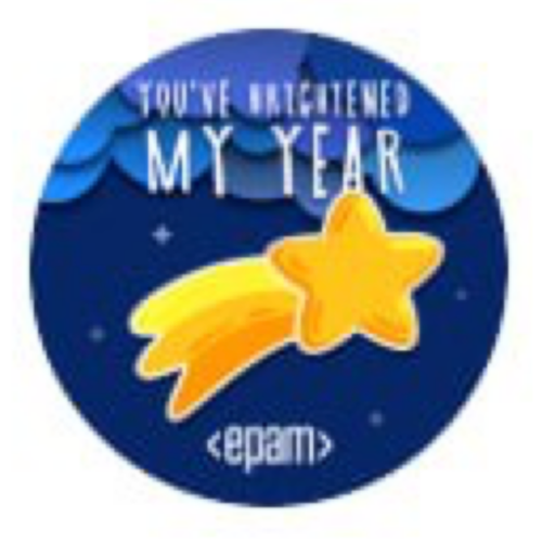 You've brightened my year 2022 badge