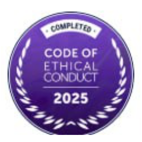 Code of Ethical Conduct 2025 badge