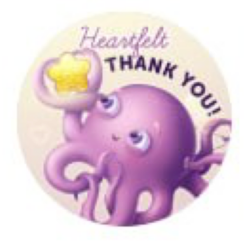 Heartfelt Thank You badge