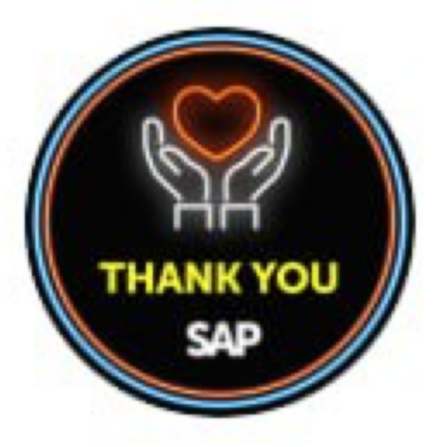 SAP Thank You badge
