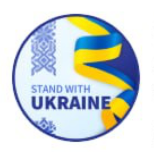 Stand With Ukraine badge