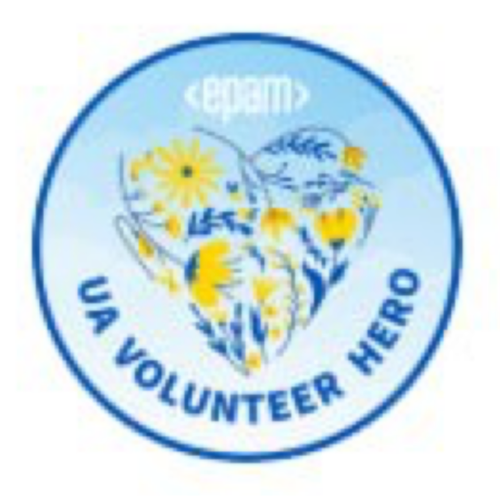 UA Volunteer Hero badge