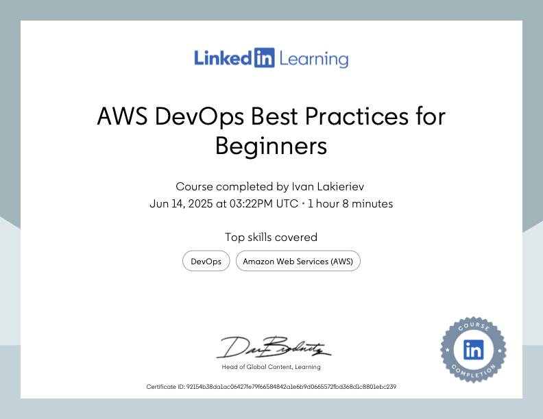 AWS DevOps Best Practices for Beginners preview