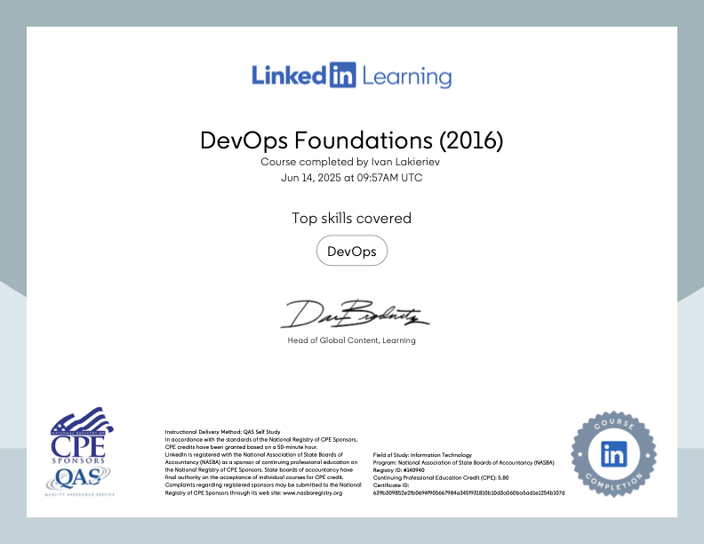 DevOps Foundations preview
